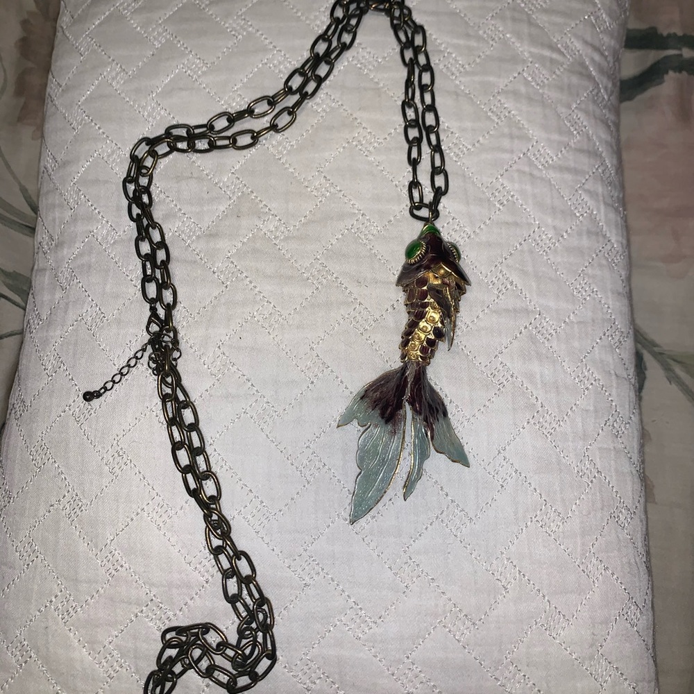 Free People Koi Fish Pendant Necklace